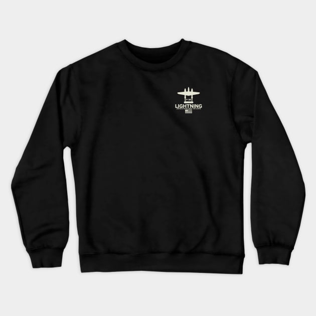 P-38 Lightning (Small logo) Crewneck Sweatshirt by TCP